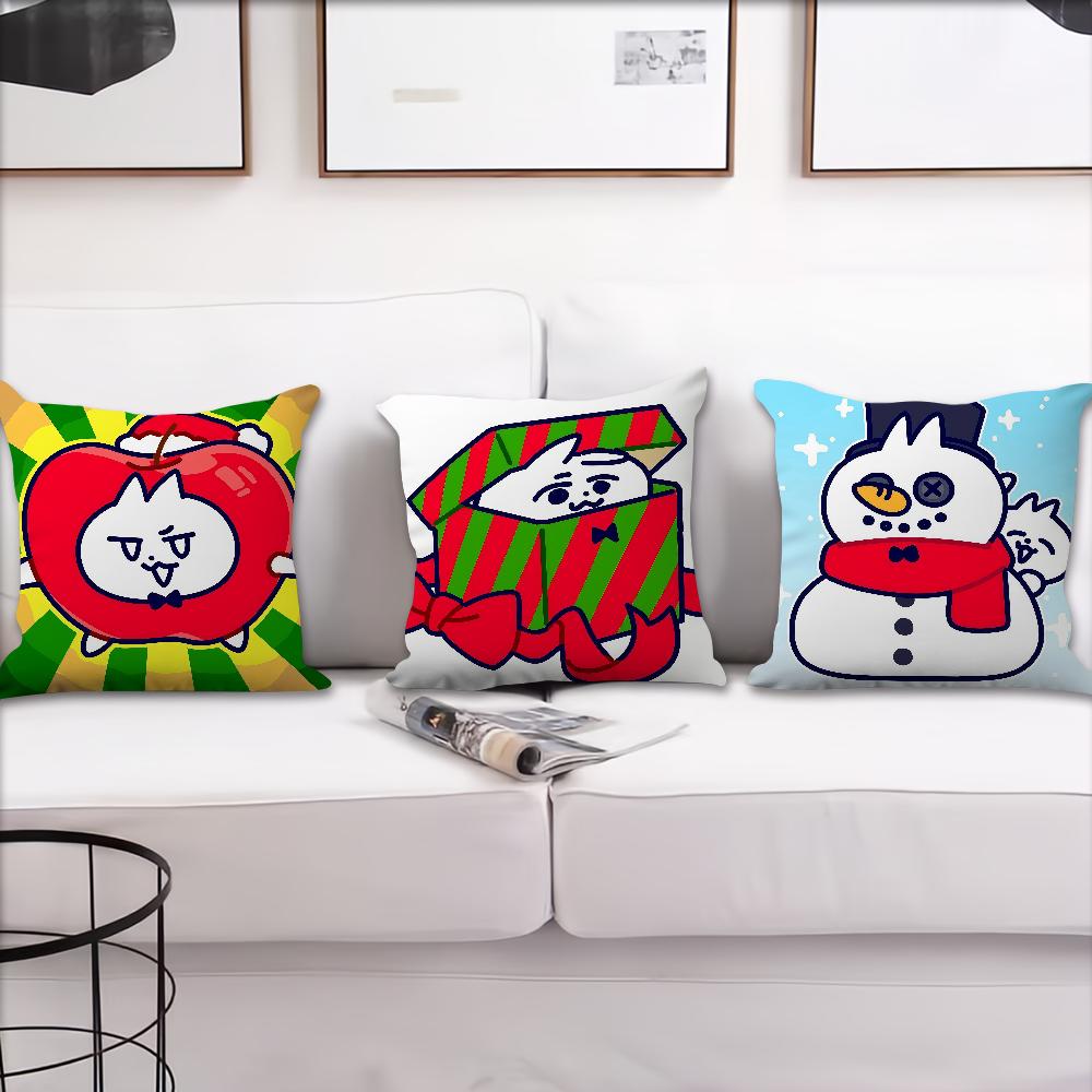 Funny Rabbit Christmas Cartoon cushion cover Pillow Cover Decoration Room Home Sofa living Office Car Nordic Simplicity
