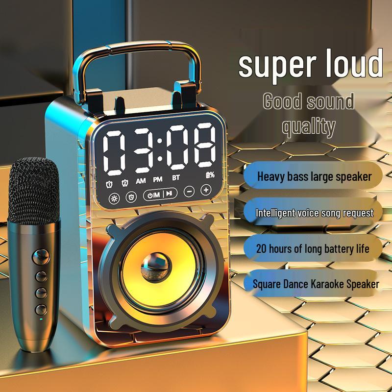 Square Dance Portable Bluetooth Speaker: High-Volume for Home, Living Room, and Outdoor Use