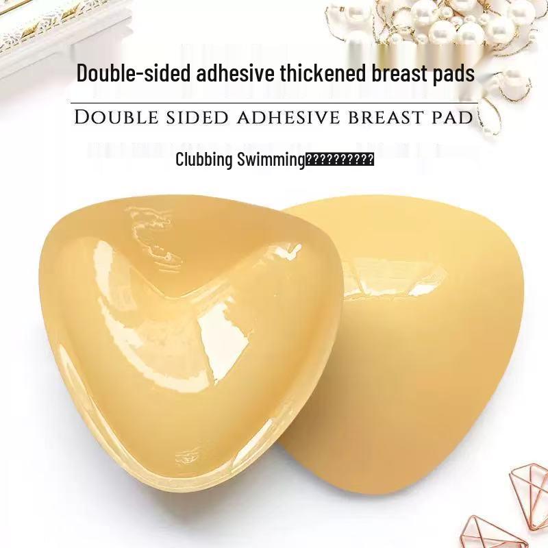 Triangle Double-sided Self-adhesive Bra Pads for Women - Thickened, Seamless, Invisible Pasties for Small Breasts