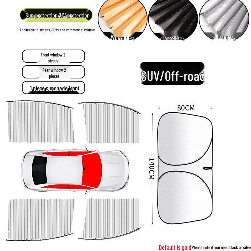 Magnetic Blackout Car Window Curtains: Retractable Sunshade for Privacy and Sun Protection