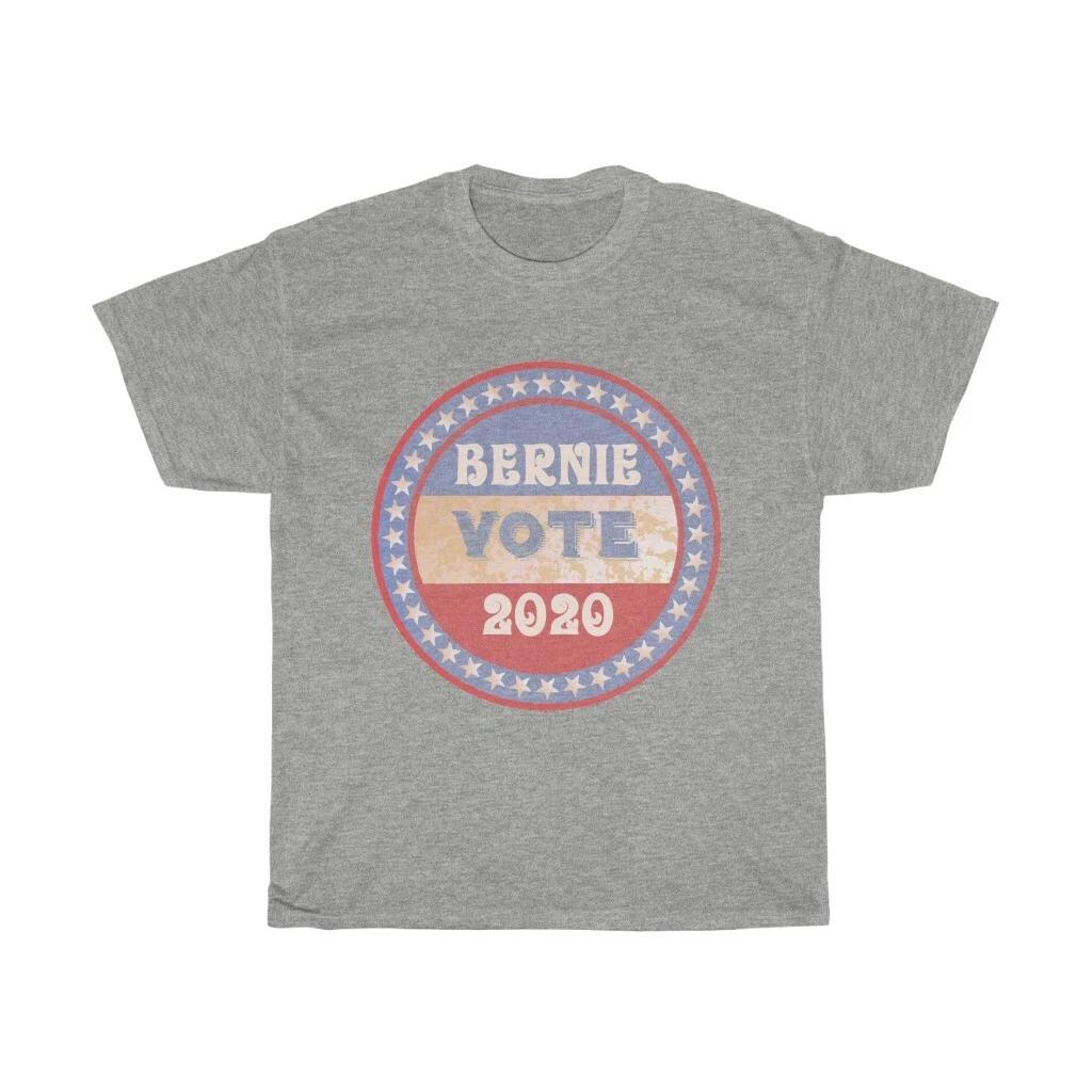 Faded Vote Bernie 2020, Unisex Heavy Cotton T-shirt, Sanders, President 3XL