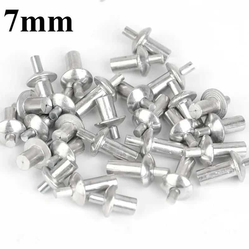 100/10PCS Hammer Drive Expansion Rivets Expansion Aluminum Nail Head Piercing Knock Type Small Tapping Screws Fasteners Rivet