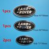 4pcs Aluminium Logo Land Rover Emblem Car Front Sticker Rear Trunk Fender Badge For Land Rover Freelander Discovery Defender XS7