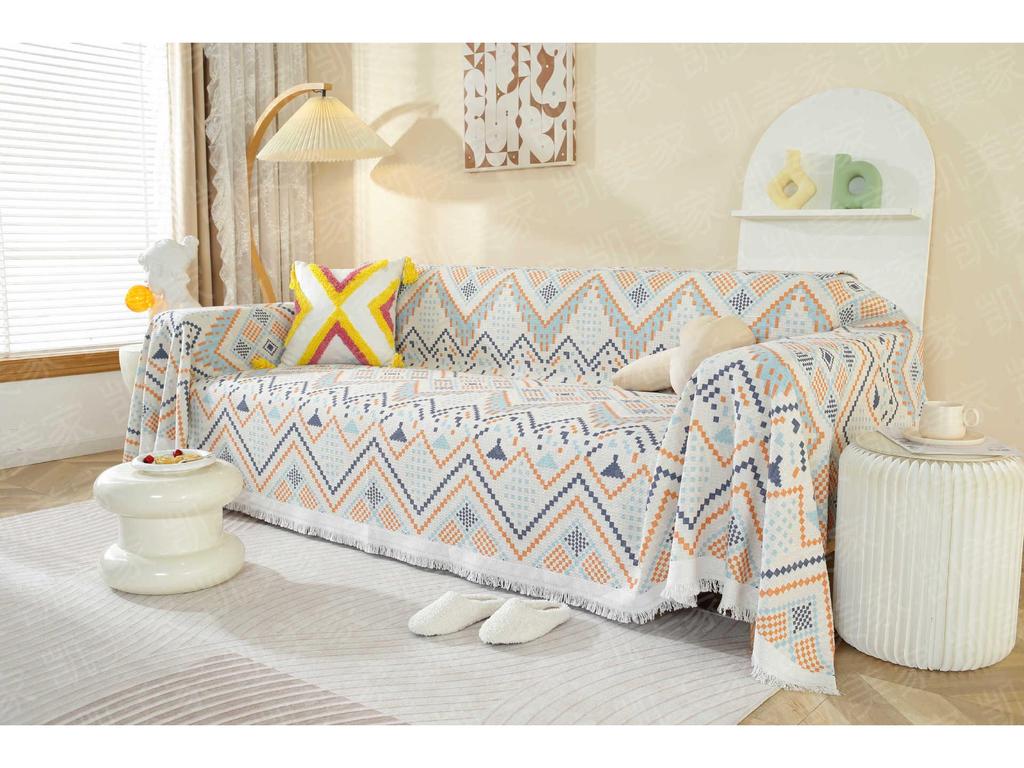 2024 Universal Sofa Anti-Slip Full Cover: Blanket & Cushion Towel for All Seasons