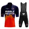Ribble Weldtite Sykkeltrøye Sett Sommer Kort Erme Pustende MTB Sykkel Sykkelklær Maillot Ropa Ciclismo Uniform Sett