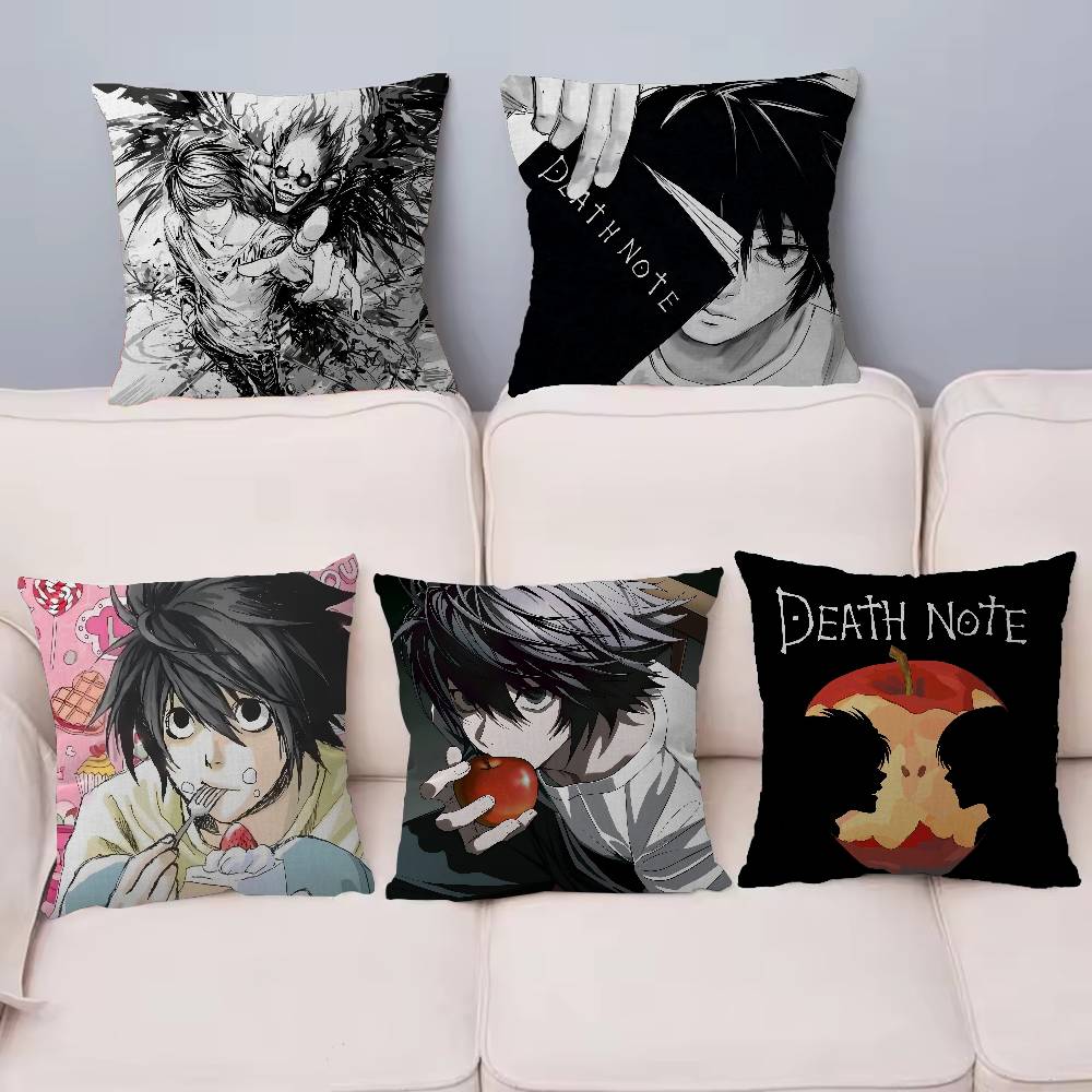 Anime D-Death Note Pillow Cover Sofa Cushion Cover Home Room Decoration Children Gift