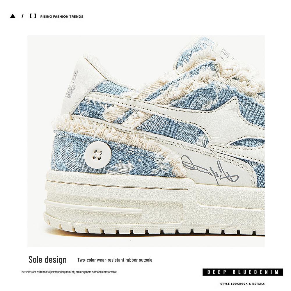 Zapatillas Casuales Unisex de Tela para Tabla con Lavado de Moda Estilo Coreano Transpirables