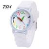 Cartoon Kinder Kinder rundes Zifferblatt Silikonarmband analoge Quarz-Armbanduhr Geschenk