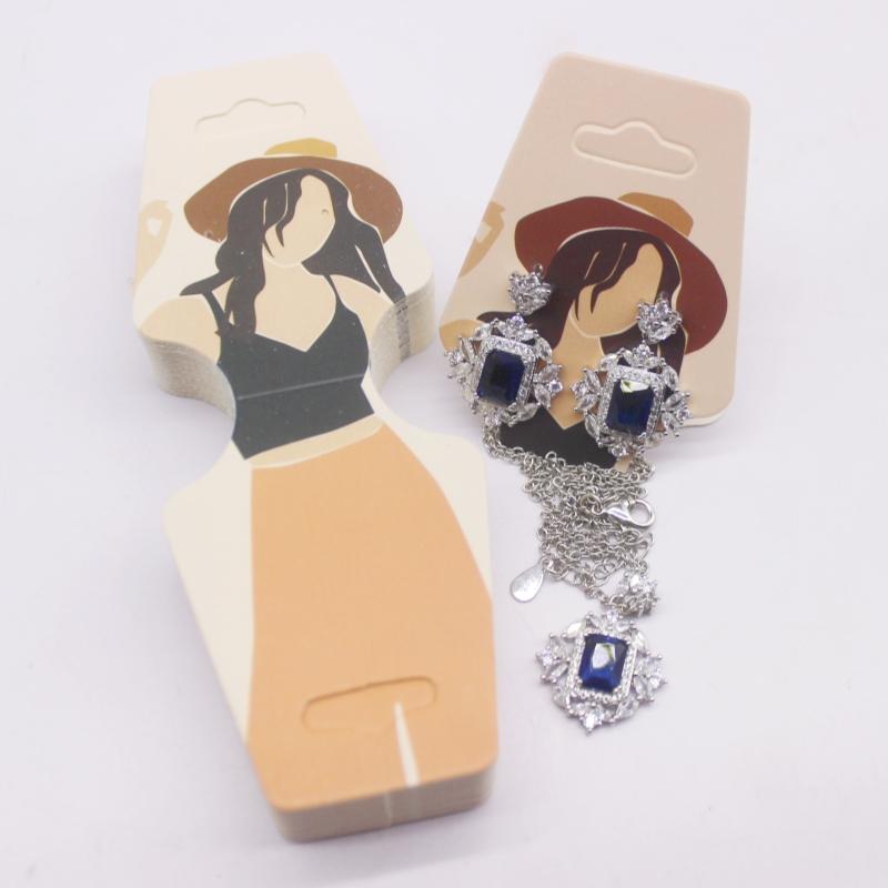 100pc/lot Multi Design Printed Jewelry Necklace Earring Set Card Flower and Bird Styles Hair Accessoreis Bracelet Dispaly Card