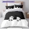 Cute Cartoon Son Goku Pattern Bedding Quilt Set Quilt Cover Pillowcase Home Birthday Gift(1 * Duvet Cover + 2 * Pillowcase, Without Core)