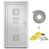VidaXL Front Door White 108x208 Cm PVC 3187848