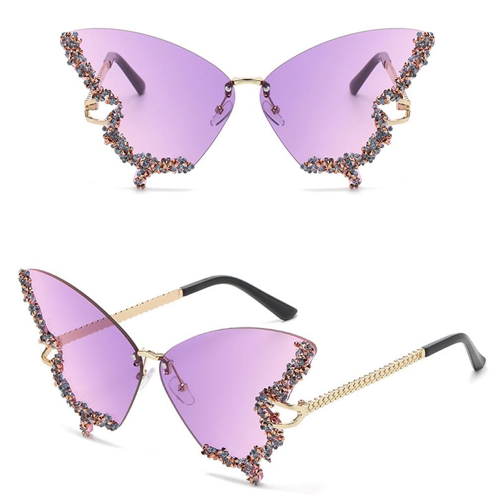 Diamond Butterfly Sunglasses for Women for Driving Fishing Hunting Hiking Sports