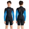 Kinder 2,5mm Neopren Neoprenanzug Ganzkörper Langarm Kurze Hosen Schnorcheln Tauchen Surfen Schwimmen Wärme Schutz