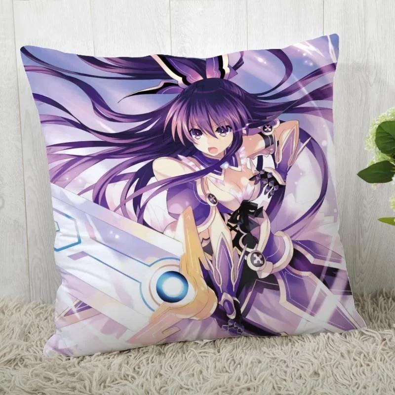 DATE A LIVE Pillow Cover Customize Pillow Case Modern Home Decorative Pillowcase For Living Room 45X45cm A19.12.13