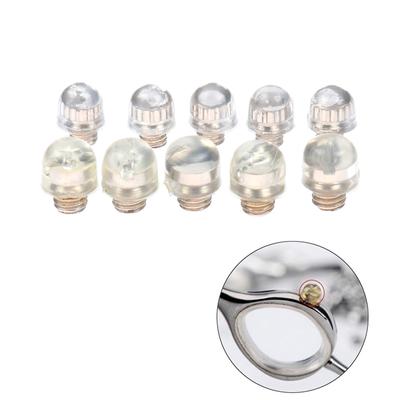 10 pièces ciseaux à cheveux silencieux en caoutchouc silencieux barbier accessoire de coiffure remplacement