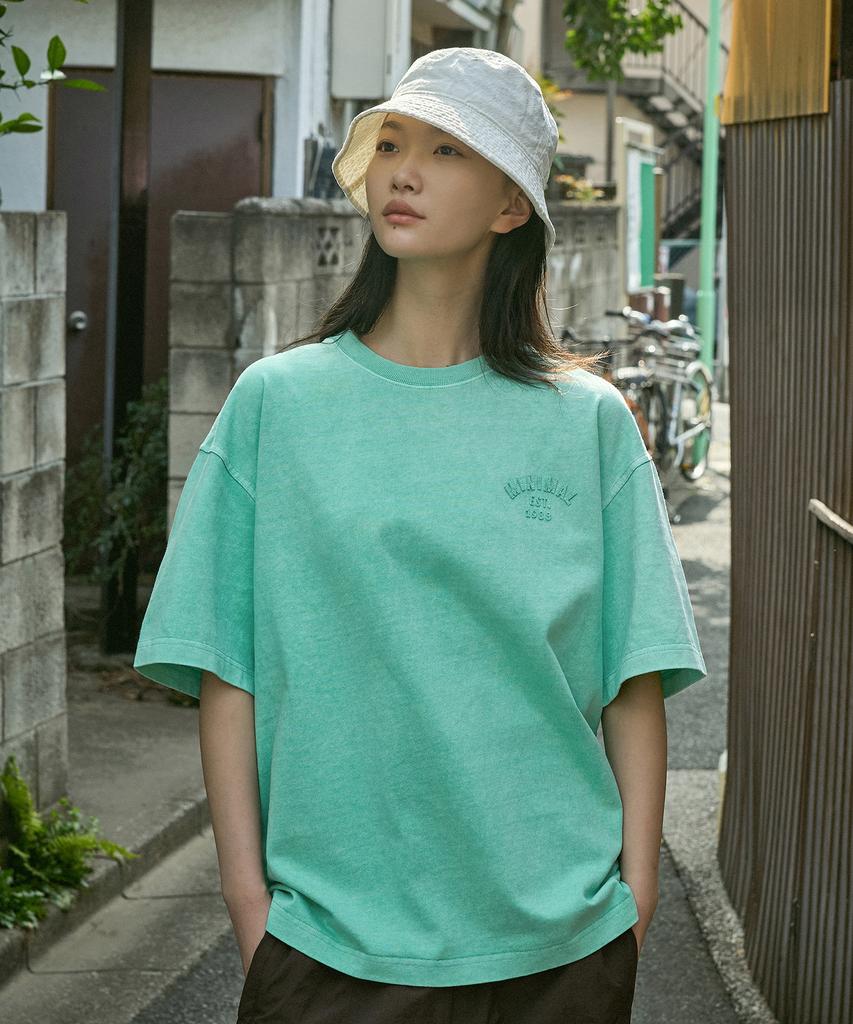 MINIMALPROJECT Minimal Eplique Arch Logo Pigment Short Sleeve T-Shirt Mst158 [Mint]