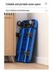 Foldable Retractable Trolley: Portable Cart for Household, Shopping, or Luggage