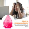 Glitter Waterdrop Stress Relief Toy Anxiety Reduction Water Drop Shape Sensory Toy with Sequins Inside Portable Decompression Stress Ball