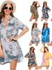 Roupa de Banho Feminina Europeia e Americana Camisa Cover-up de Praia e Saia Bikini (Modelo 2026)