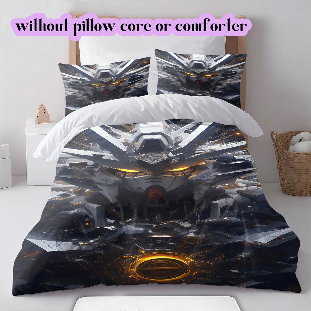 Gundam Character Soft and Comfortable Duvet Cover, Children's Bedding Set Gift, Extra Large Size, Various Sizes Available