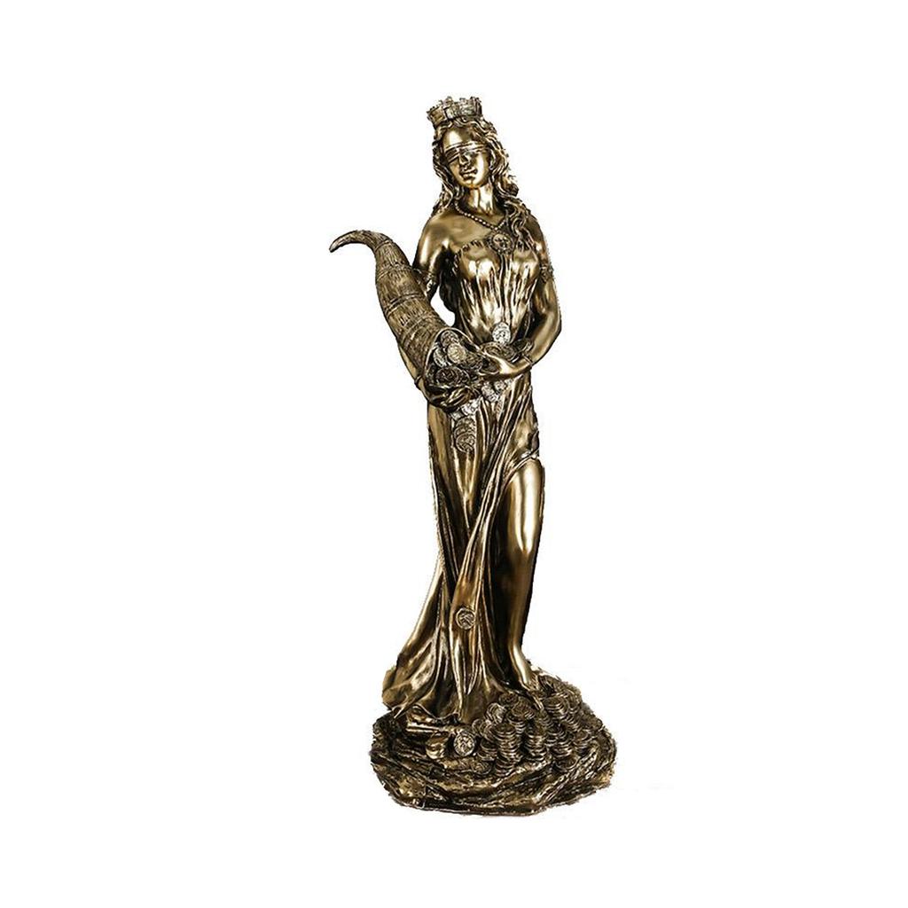Tyche Sculpture Ancient Greek Mythology Collectible Bronzes Finish Greek Goddess Statue Sculpture Figurine For Living Room