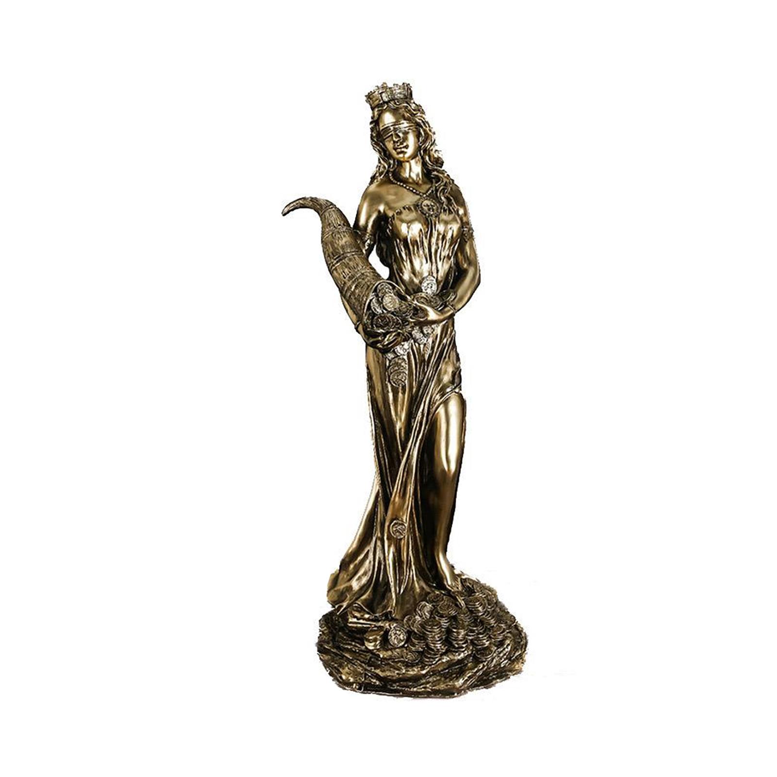 Tyche Sculpture Ancient Greek Mythology Collectible Bronzes Finish Greek Goddess Statue Sculpture Figurine For Living Room