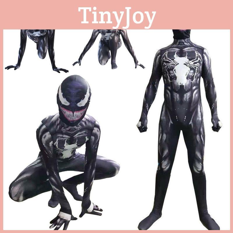 Venom Spider-man Cosplay Kostüm Jumpsuit Mit Exquisitem Design Und Atmungsaktivem Stoff Für Kinder Und Erwachsene