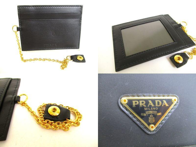 Authentic PRADA Black Nylon and Leather Bifold Long Wallet Purse #9801 Refurbished