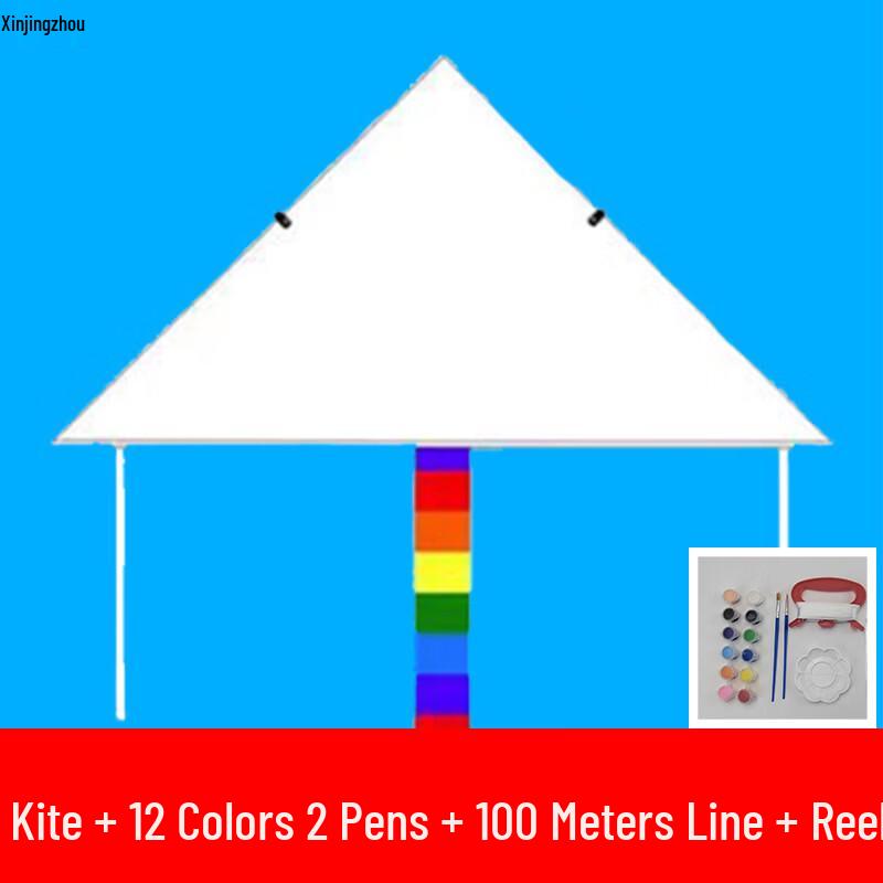 XinJingZhou Outdoor Blank Kite DIY Painting & Graffiti Kit