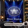 TapestryLeicester City Custom Name Text Personalized Wall Hanging Tapestry Home Wall Decor