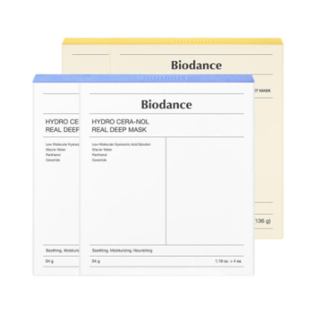Biodance Ceranol Mask 8 Sheets & Vita Mask 8 Sheets – Hydration + Brightening Dual Sheet Mask Set