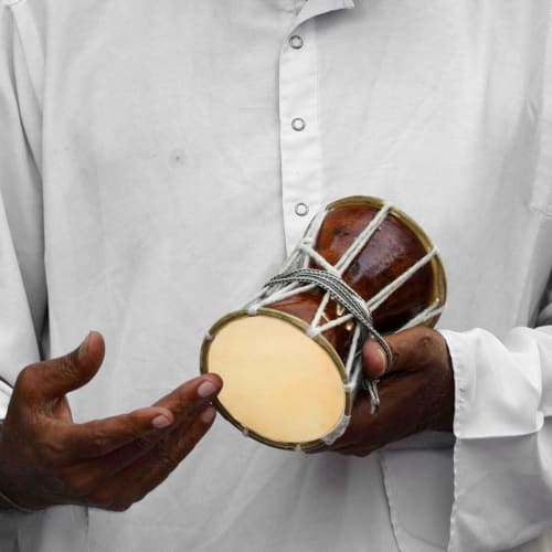 NOLITOY 2-Piece Goat Skin Drum Head Replacement Accessories, Approx. 30cm + 35cm, Round Drum Skins for Easy Replacement