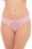 Shorty Rose En Fine Résille Et Large Ceinture Dentelle Ren1168 Pnk