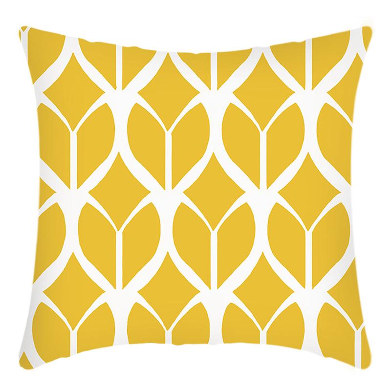 New Green Plant Pillow Cover Letter Printed Cushion Home Sofa Cushion Cover