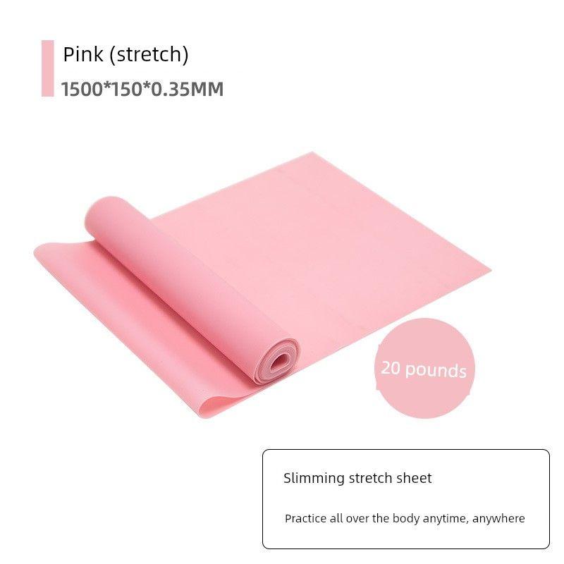 

Elastic Band Latex Yoga Stretch Tension Band Sports Fitness Equipment Hip Squat Stretch Strap Stretch Resistance Band Pure color cherry powder 1500*150*0.35mm