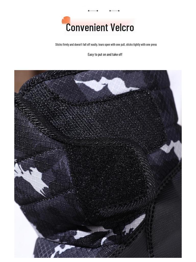 Plus Velvet Warm Children's Snow Boots - Non-Slip, Thick Cotton for Cold Weather, Long Outdoor Boots for Girls