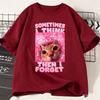 New Sometimes I Think Then I Forget Funny Cat Meme Shirt Adult and Kids Stupid Humor Cats T-shirt Fashion Short Sleeve Tops