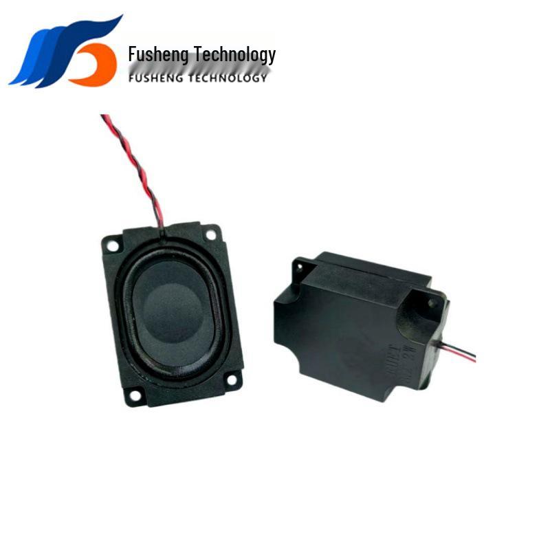 4028 Composite Membrane Speaker, 4/8 Ohm, 2W, 18mm Thickness, Voice Broadcast, with Mounting Holes.