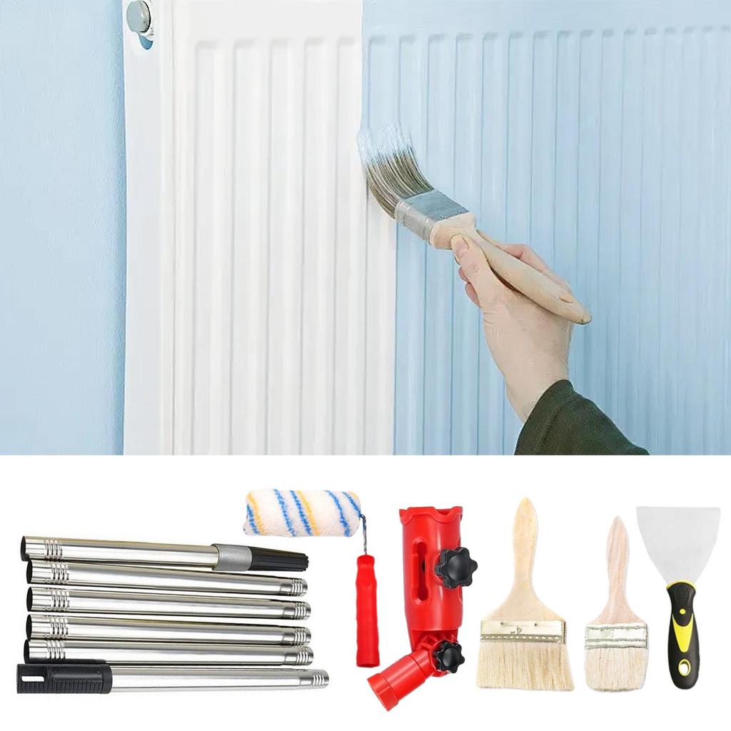 Paint Roller Brush Painting Roller Set With Multi-angle Extender Pole And Brush House Projects Renovation Accessory For Walls