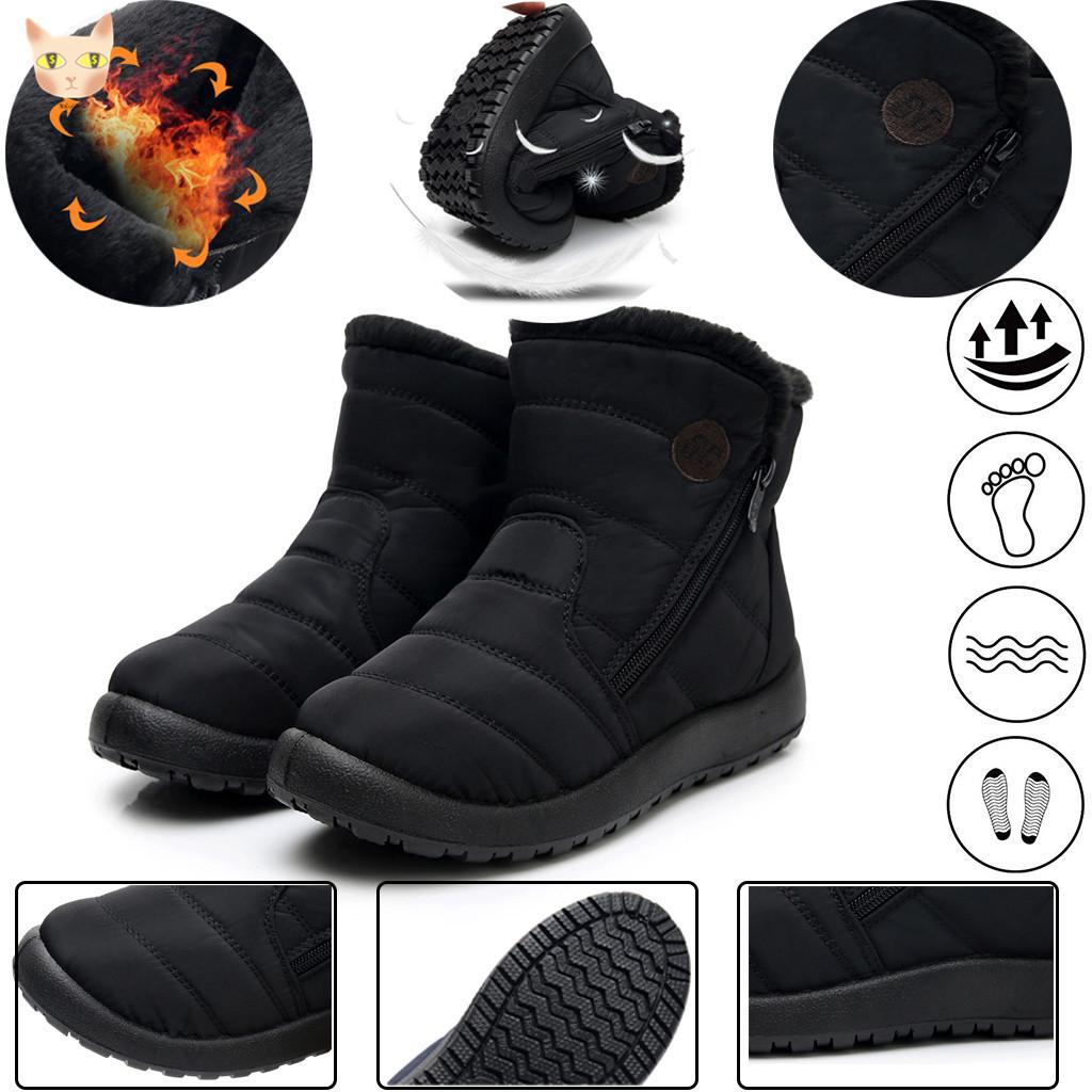 Gogo Botas de nieve de mujer Botín corto de invierno Botín impermeable  Calzado cálido Zapatos cálidos comprar a buen precio — entrega gratuita,  reseñas reales con fotos — Joom