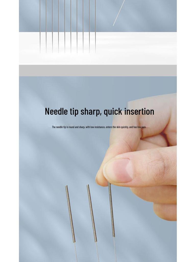 Huacheng Sterile Disposable Acupuncture Filiform Needles, 200/10-Pack
