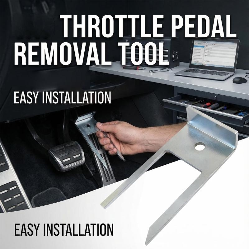 Steel Construction Throttle Pedal Removal Device Enables Efficient Tool Less Operation in Vehicle Maintenance Tasks T10238