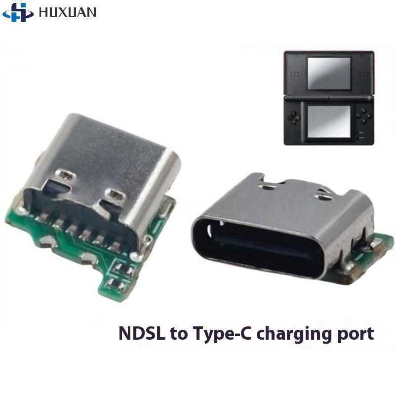 1Pcs USB-C Charge Port For NDSL Convert To USB-C Mod USB Type C Charging Socket Replacement