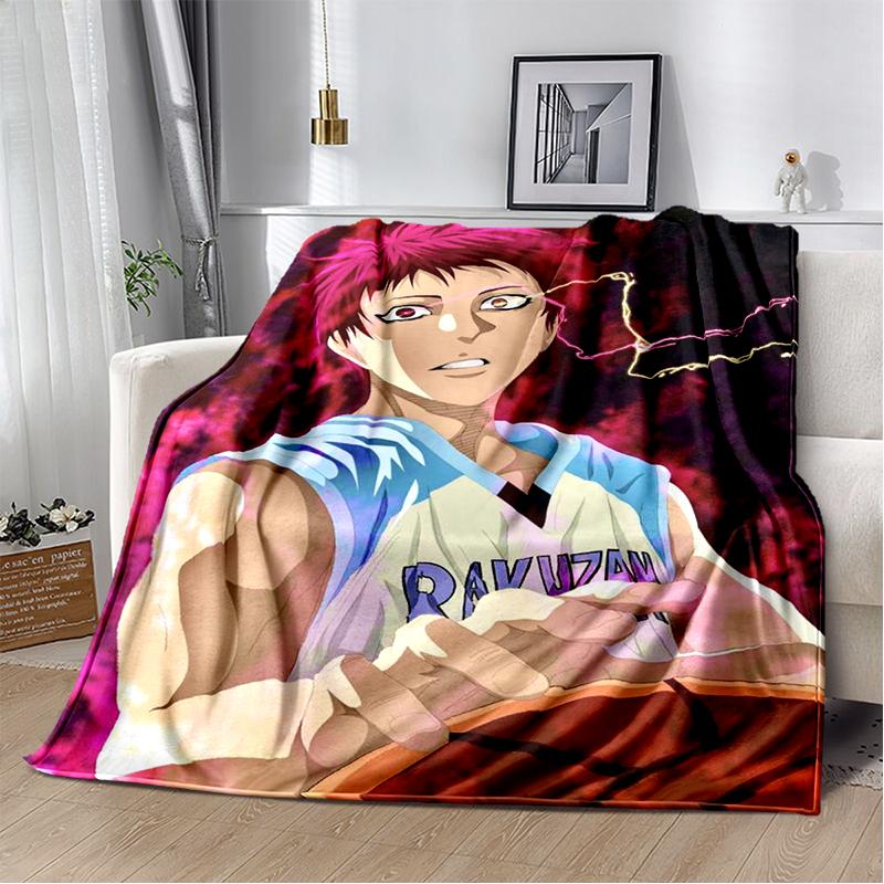 29 Style New Cartoon Kuroko Basketball Anime Flannel Blanket,Soft Throw Blanket for Home Bedroom Bed Sofa Travel Cover Kid Gift