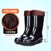New PVC Long Tube Water Shoes Thick Wear-resistant, Autumn and Winter Labor Insurance Waterproof and Non-slip Industrial and Mining