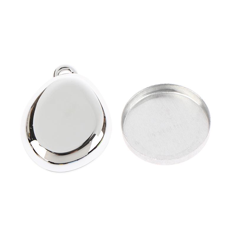Colorful Keychain Empty Makeup Compact Diy Refill Case With Aluminum Tray Portable Cosmetic Storage Small Blush Container