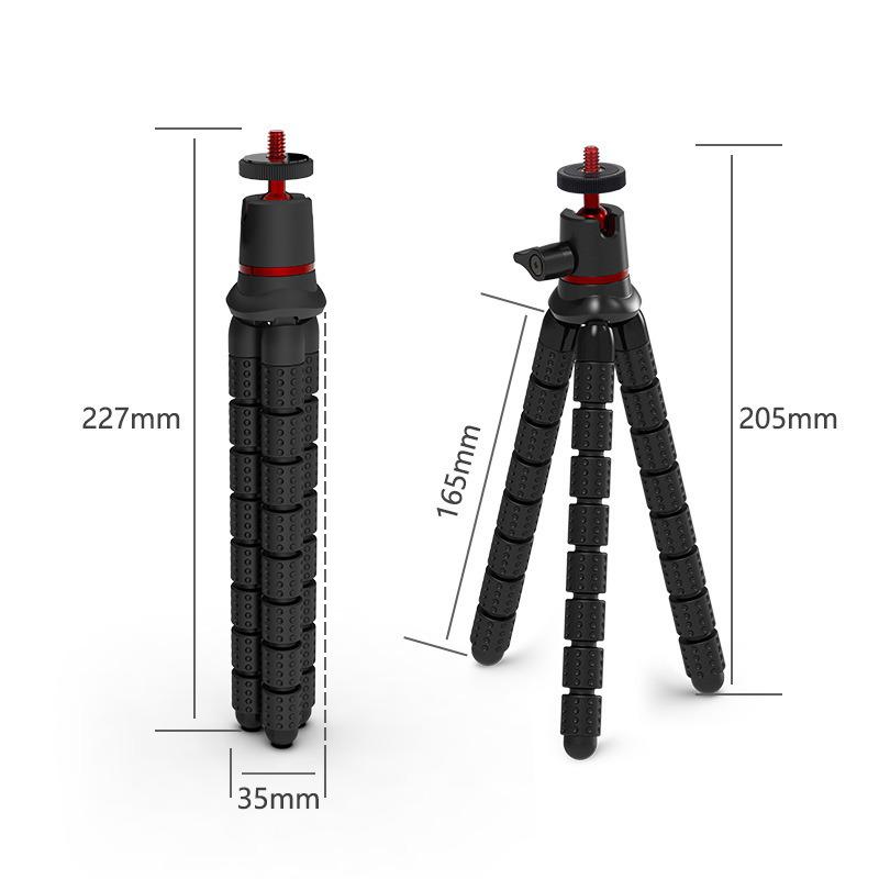 Oktopus Handyhalter: Verstellbares tragbares Outdoor-Selfie-Stativ für Live-Streaming & zum Ansehen von Dramen