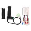 Brushed Controller Throttle Grip Set Good Heat Dissipation 4 Speed 24V 500W E Bike Motor Controller Kit for Electric