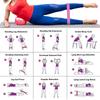 Five Piece Kit Yoga Elastic Band Exercise Resistance Band Fitness Band Tension Loop Hip Training Tension Band High Quality Practical Daily Use