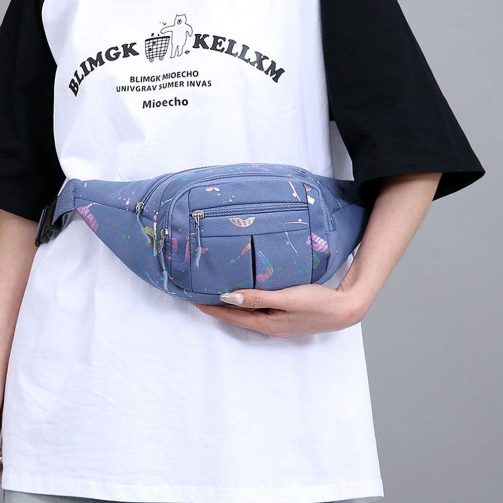 Fashion Stamping Letters Outdoor Running Chest Bag Sport Waist Bags Multifunctional Women Waterproof Crossbody Shoulder Bags